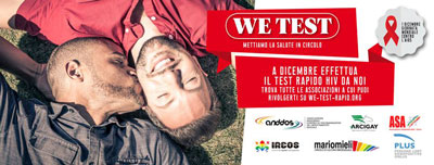 WE TEST Mettiamo la salute in circolo WE TEST Mettiamo la salute in circolo