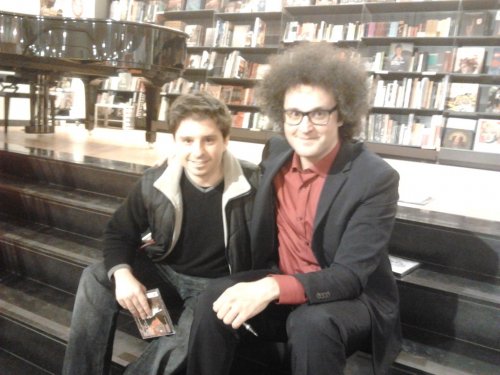 Simone Cristicchi con Fabio, l'autore dell'articolo {JPEG}