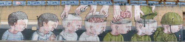 murale di Blu murale di Blu