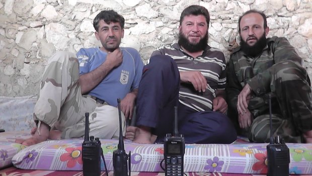 Alcuni degli osservatori di Kafranbel (Foto di Omar al Hussein)