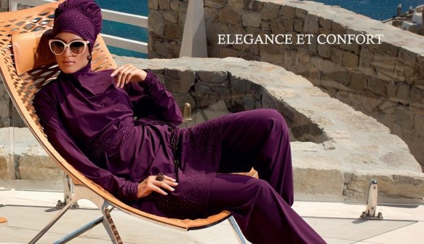 La pubblicità di un burkini su un sito di moda on line