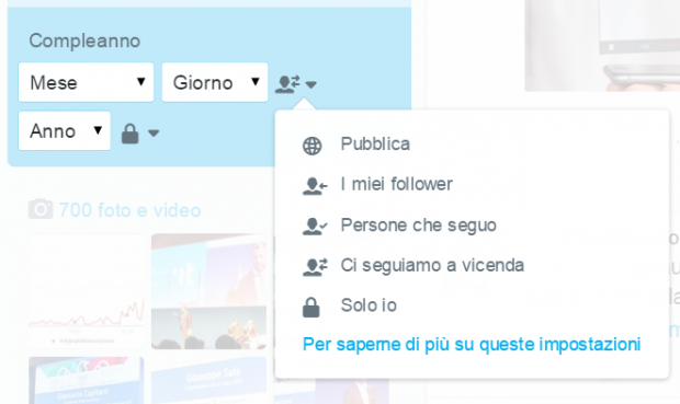 twitter compleanno dati