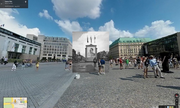 WWII in Street View: poster portrait of Stalin