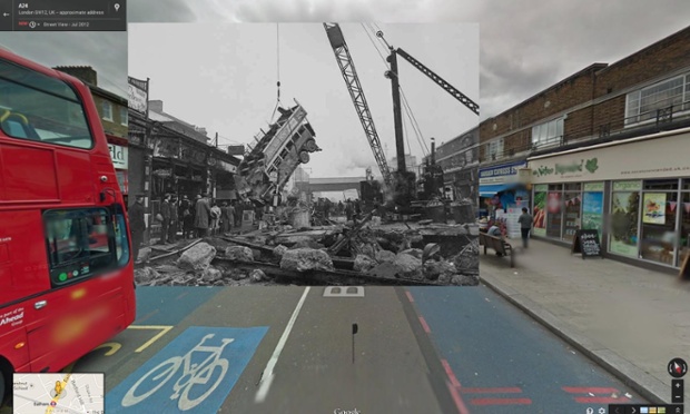 WWII in Street View: London blitz Balham bombing