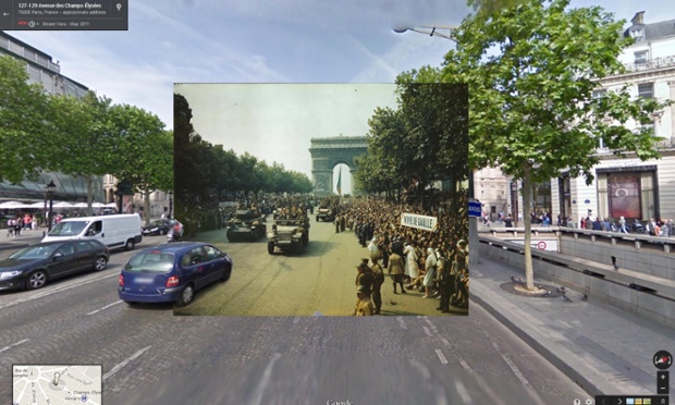 WWI in Street View: The liberation of Paris
