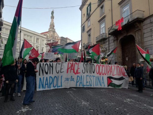Manifestazione palestina Napoli 