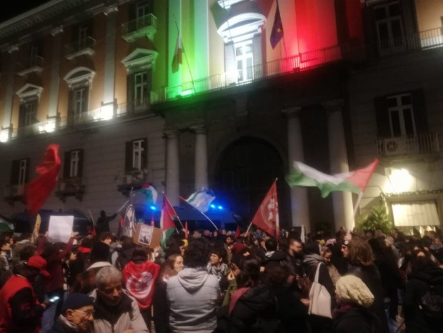 Manifestazione palestina Napoli 