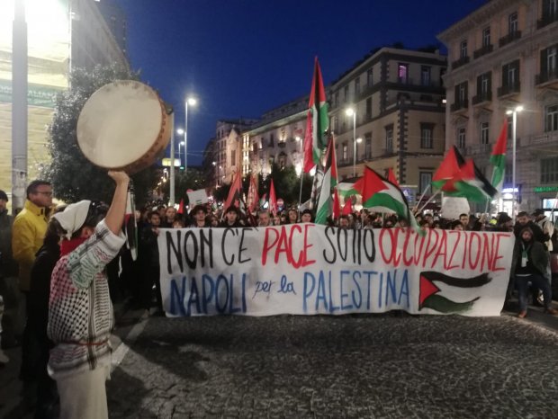 Manifestazione palestina Napoli 