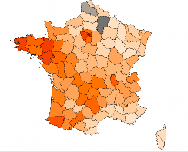 mappa dipartimenti ballottaggio Sette cose che la vittoria di Macron ci dice sulla Francia
