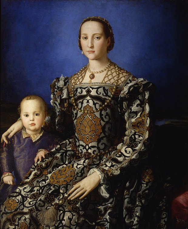 Il Bronzino, Ritratto di Eleonora di Toledo col figlio Giovanni (1545)