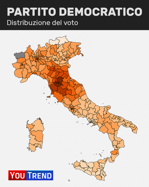 PD Addio zone rosse: il centrosinistra si rinchiude nei centri urbani